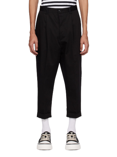 Hlače AMI Carrot Trousers Crna | HTR101.CO0020