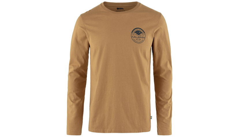 Majica kratkih rukava FJÄLLRÄVEN Forever Nature Badge Long Sleeve T-Shirt Smeđa | F87303-232