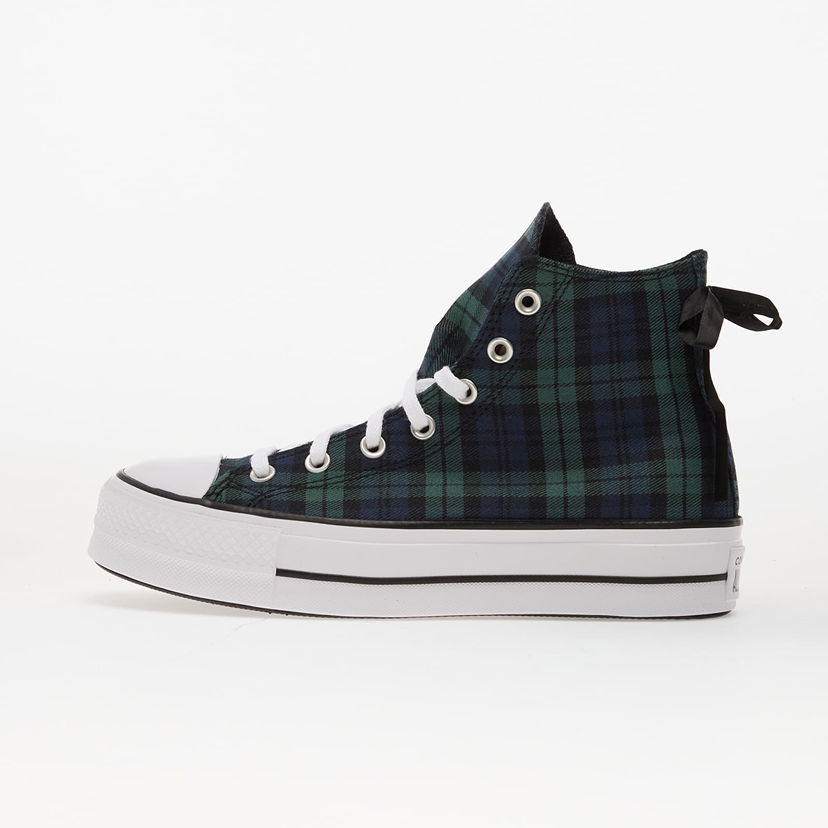 Tenisice i cipele Converse Chuck Taylor All Star Lift Platform Plaid Hi Zelena | A13879C