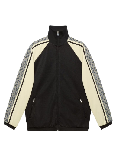 Jakna Gucci Oversize Technical Jersey Jacket Crna | 545601 XJACZ 1093