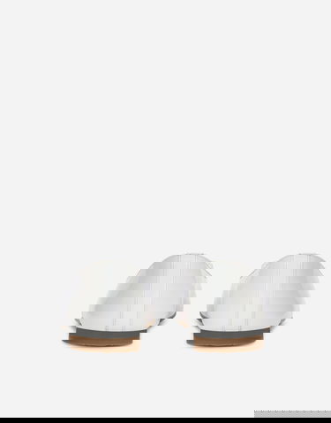 Tenisice i cipele Dolce & Gabbana Patent Leather Ballet Flats With Metal Logo Bijela | D11141A132887682, 2