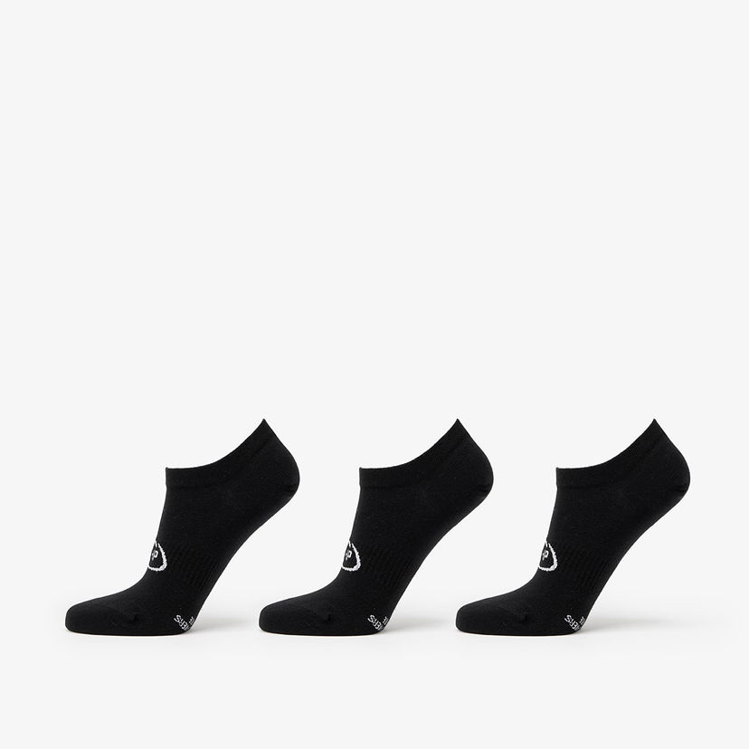 Čarape Footshop Invisible Socks 3-Pack Black Crna | FTSHP_378
