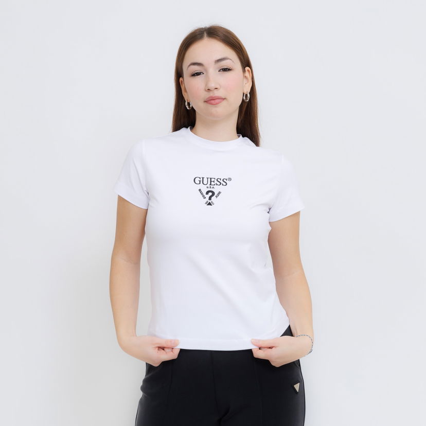 Majica kratkih rukava GUESS Guess Colette Short Sleeve T-Shirt Bijela | V4YI21KCDH1-G011