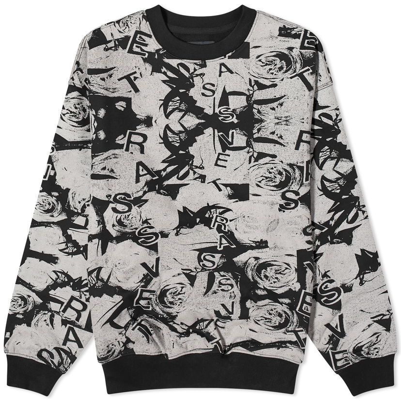 Džemper PACCBET Roses Crew Neck Siva | PACC14T023-BLK