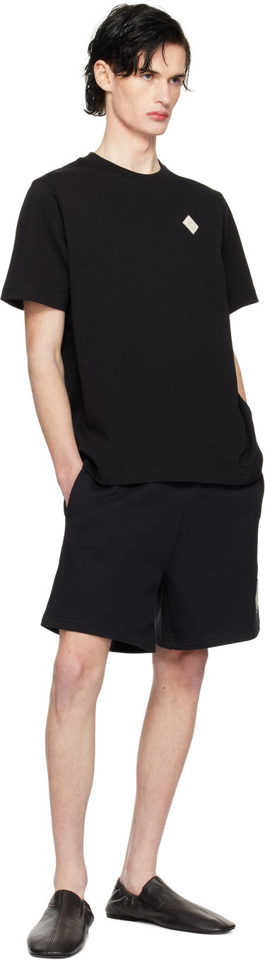 Majica kratkih rukava Casablanca Pearl Diamond Patch T-Shirt Crna | MPS25-JTS-001-10, 3