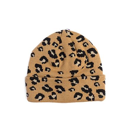 Kapica New Era Medium Knit Wide Leopard Beanie Smeđa | 60565280