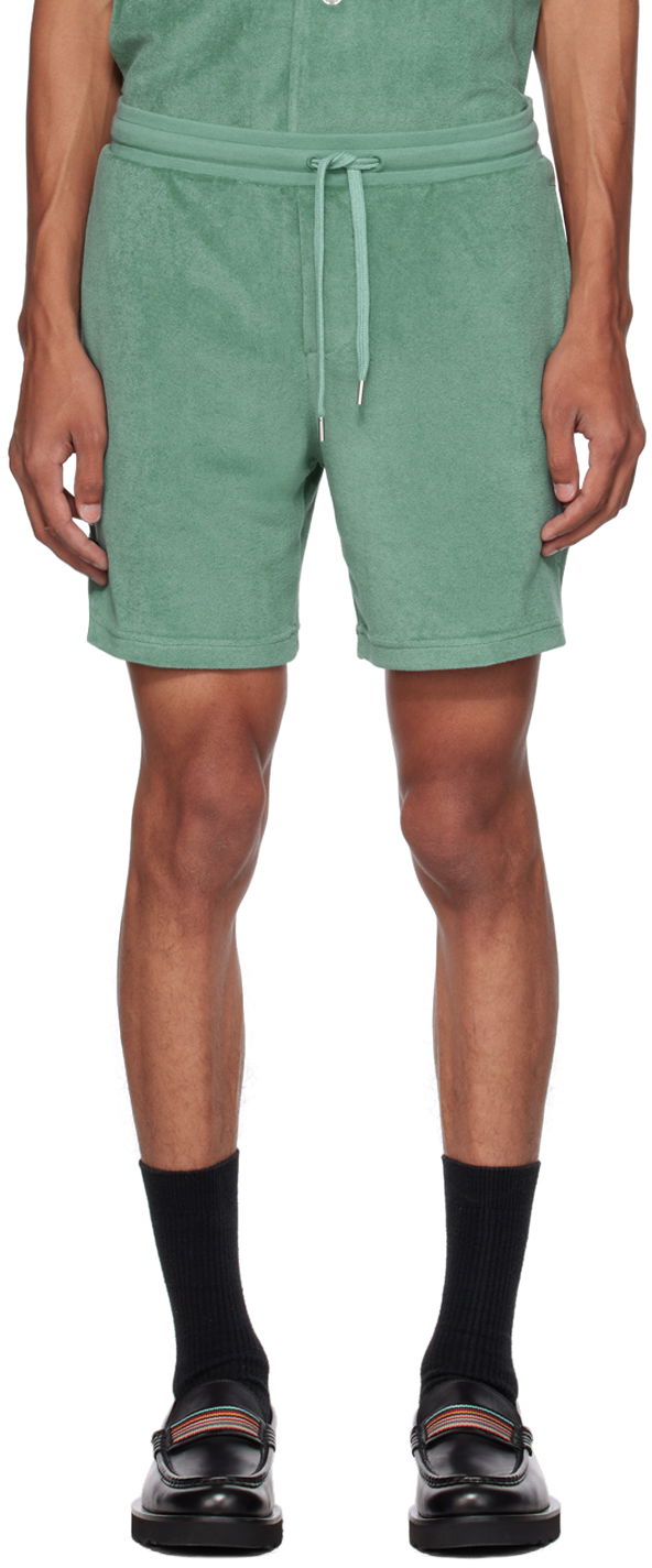 Kratke hlače Paul Smith Paul Smith Terry Lounge Shorts Zelena | M1A-377-MU477