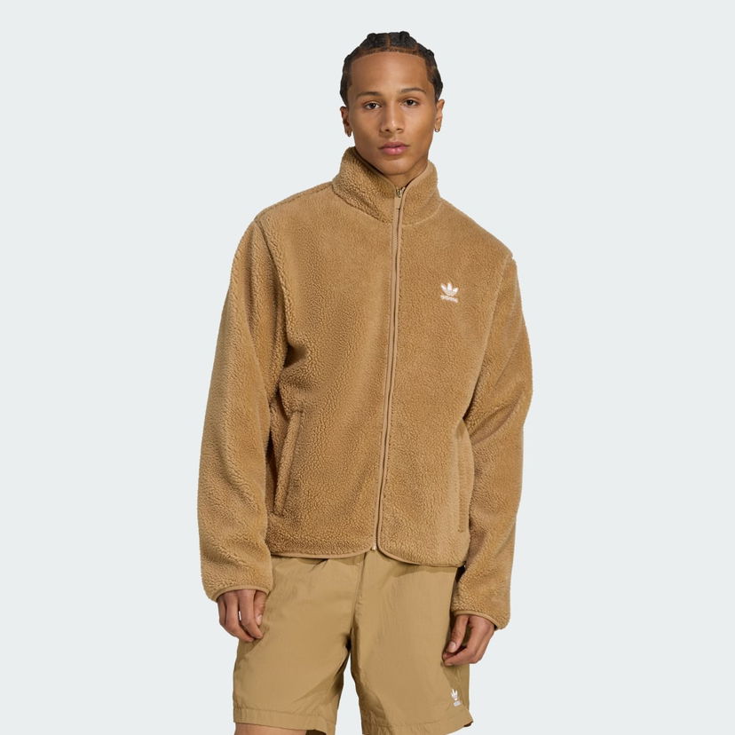 Jakna adidas Performance Essentials Teddy Fleece Jacket Smeđa | JW3530