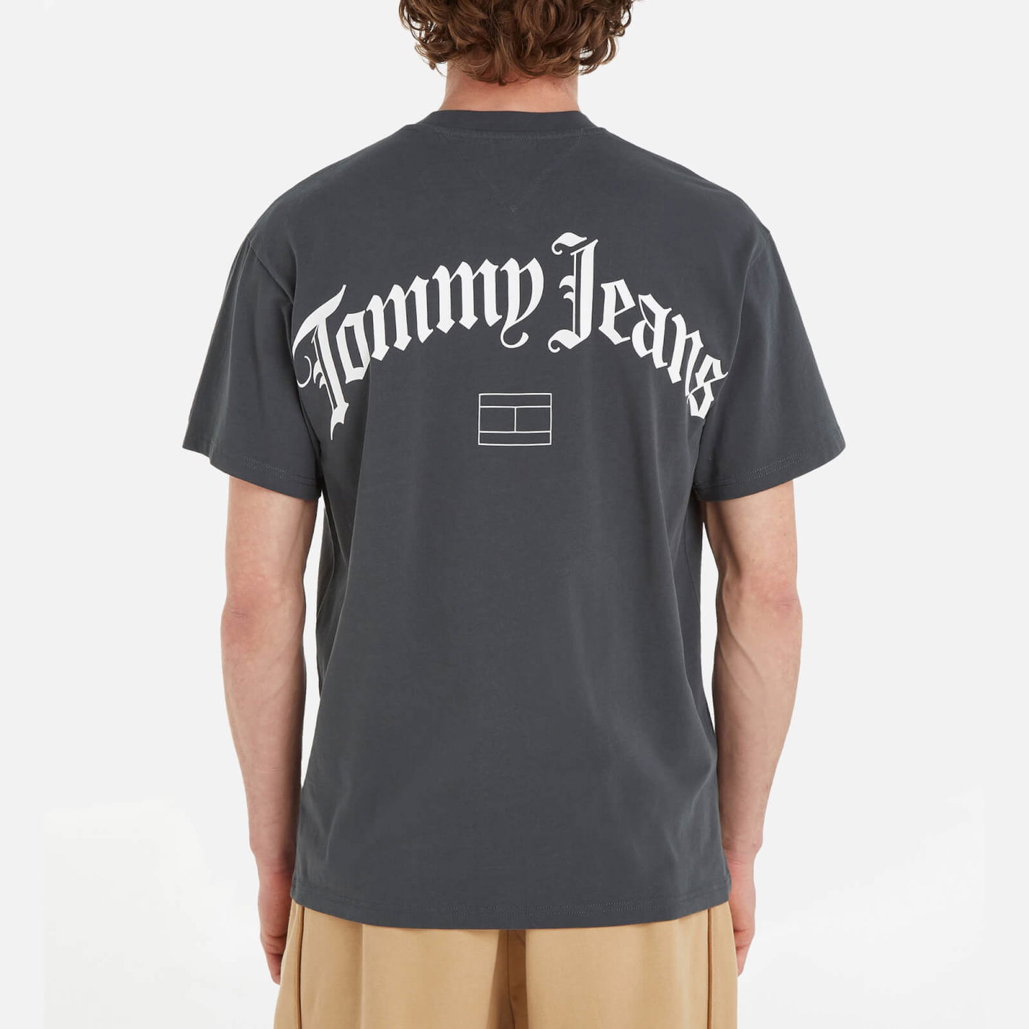 Majica kratkih rukava Tommy Hilfiger Tommy Jeans Grunge Archive Back Cotton-Jersey Siva | DM0DM17719PUB, 1
