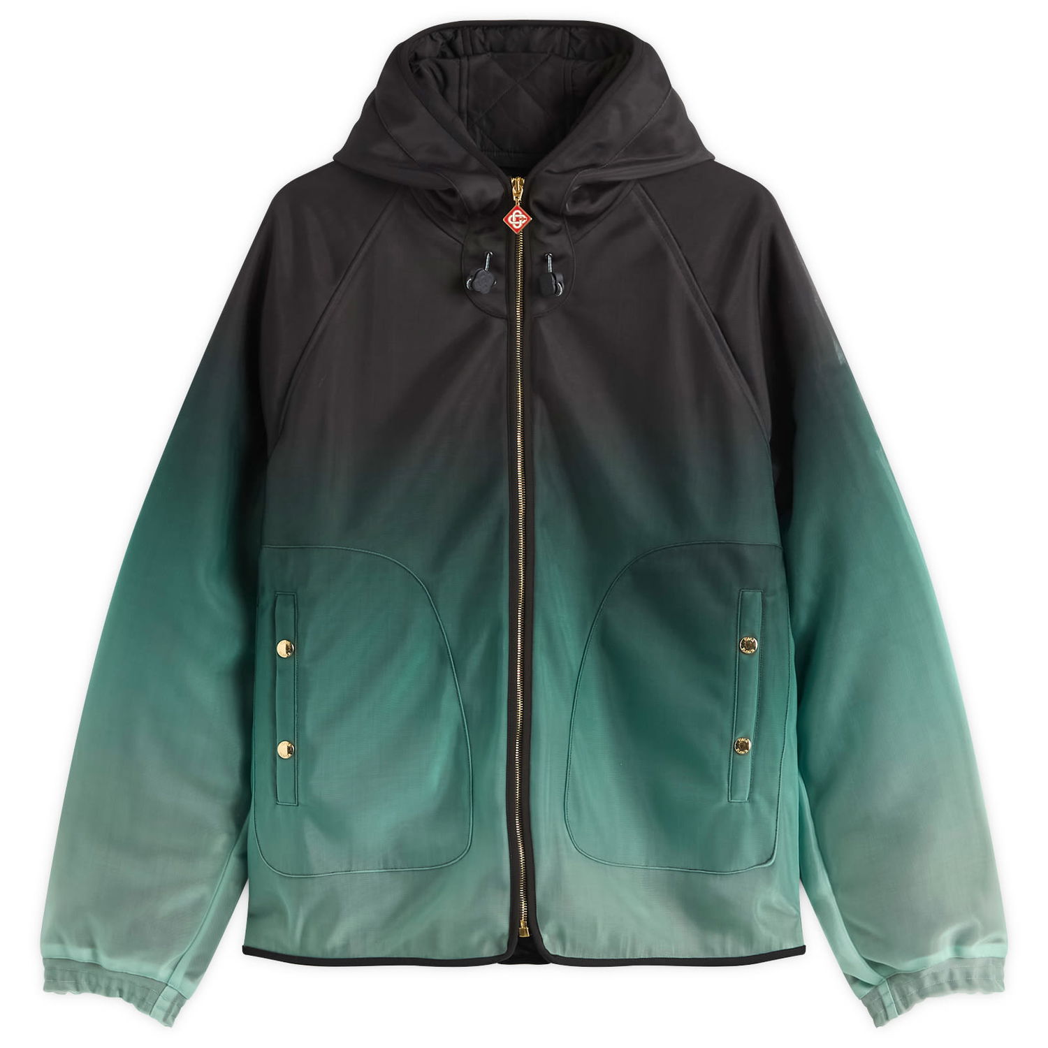 Vjetrovka Casablanca Casablanca Gradient Technical Windbreaker Jacket, Size Small Zelena | MPF25-JK-394-01, 1
