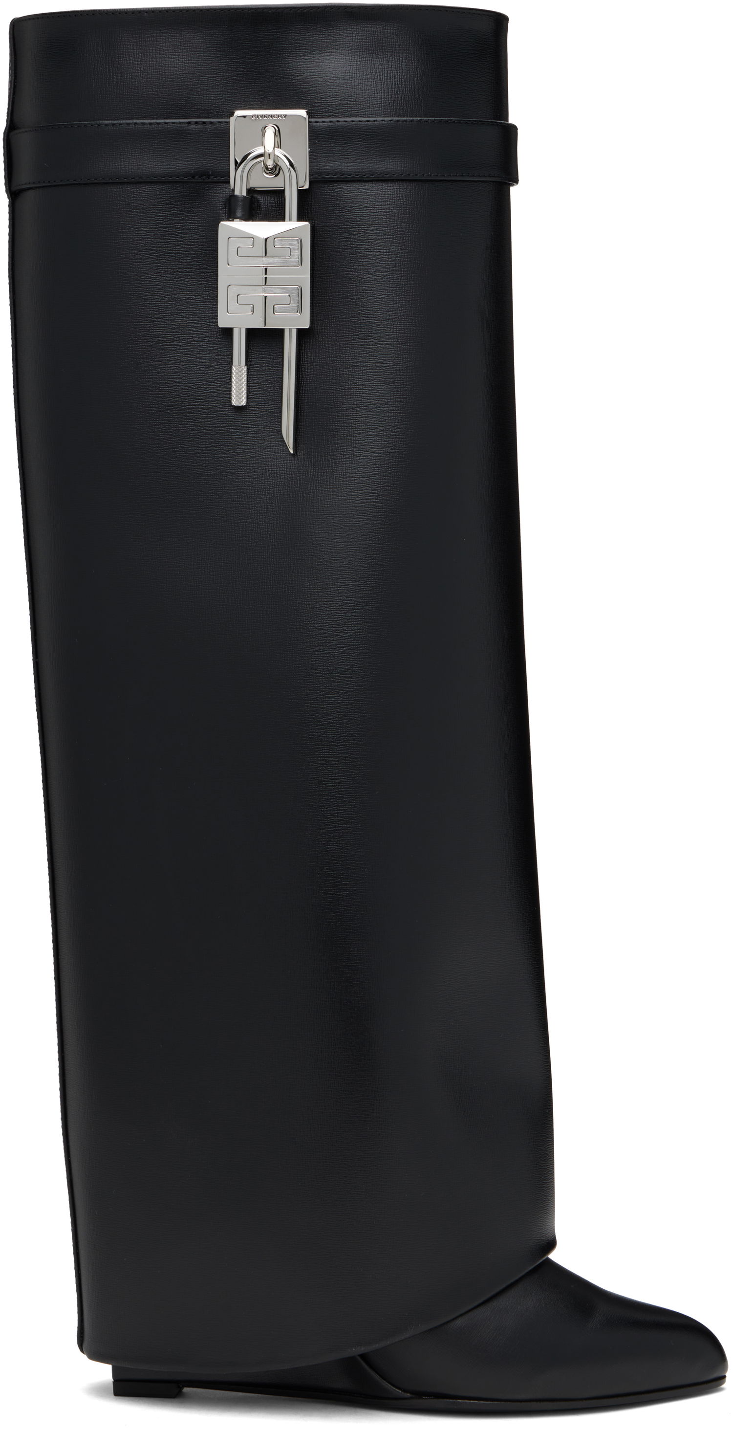 Odjeća Givenchy Givenchy Shark Lock Tall Boots Crna | BE702XE1NG001, 0