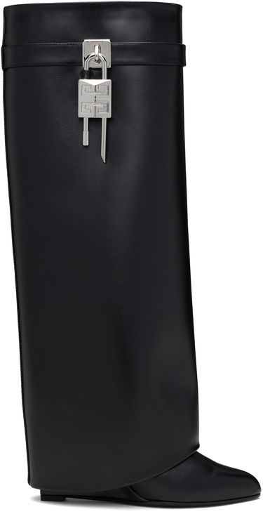 Odjeća Givenchy Givenchy Shark Lock Tall Boots Crna | BE702XE1NG001, 0