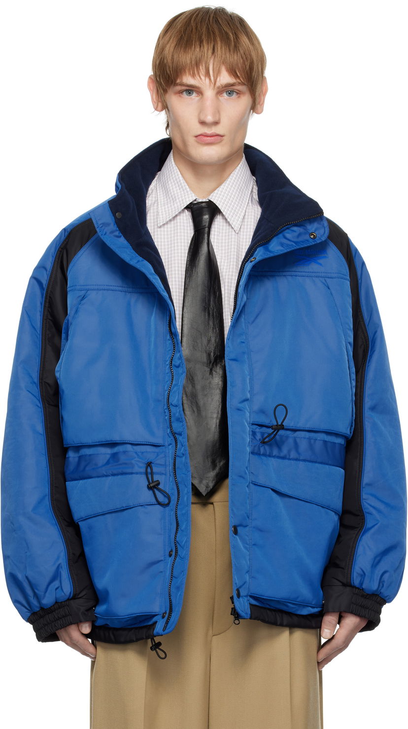 Pernata jakna HED MAYNER Oversized Utility Jacket Plava | RMEC002C99FAB0014510