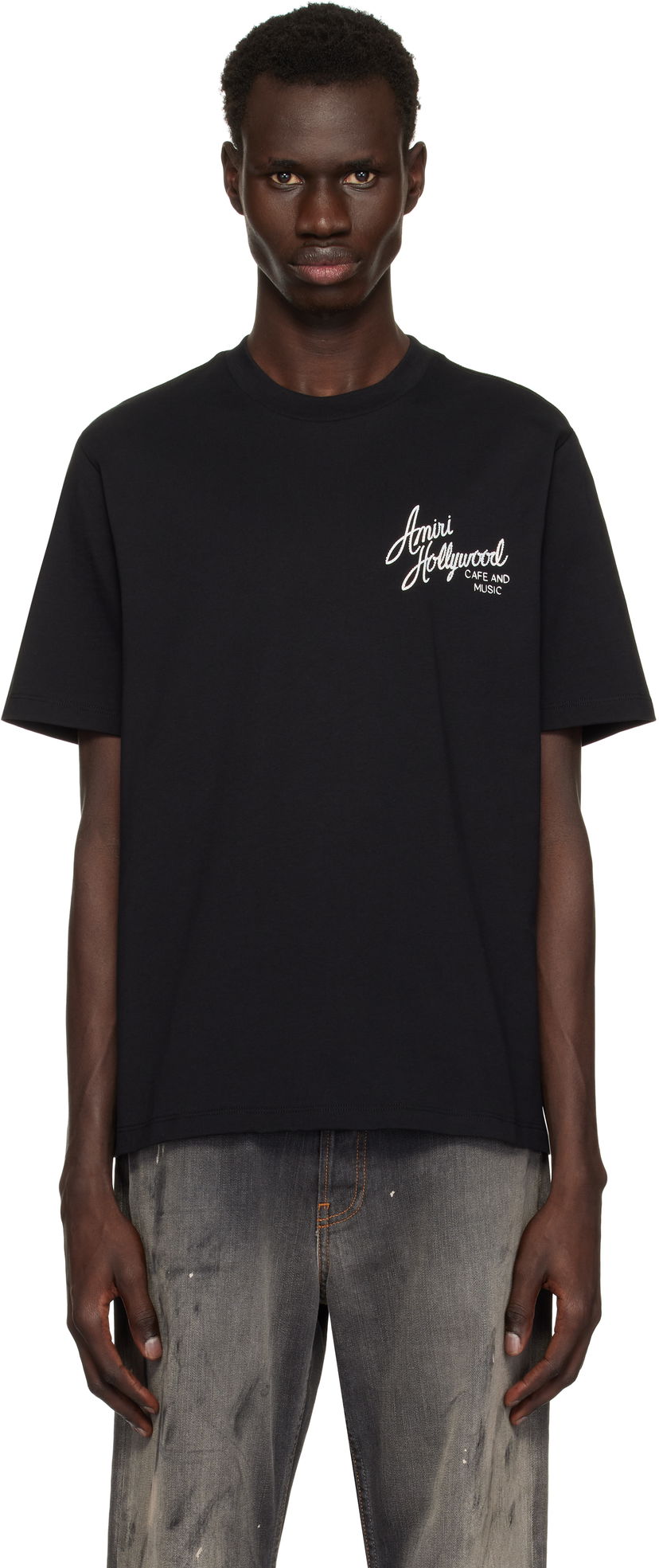 Majica kratkih rukava AMIRI Amiri Hollywood T-Shirt Crna | AMJYTE1163