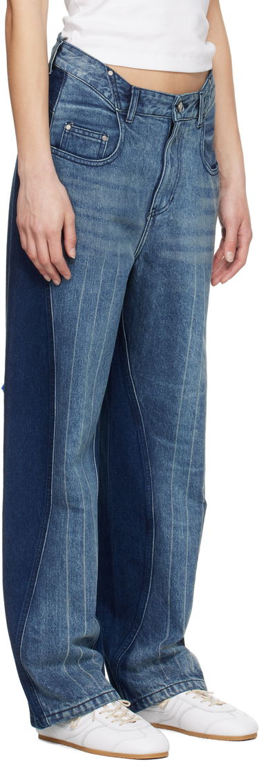 Jeans ADER ERROR ADER error Two-Tone Pinstriped Jeans Plava | BO01SSJE0104BL, 4