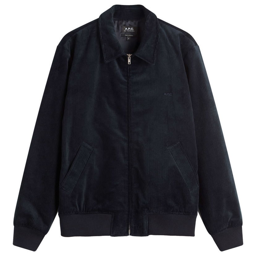 Jakna A.P.C. A.P.C. Men's Gilles Corduroy Jacket, Size Small Tamnoplava | COHBB-M32019-IAK