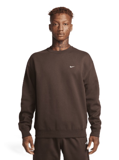 Dukserice Nike Solo Swoosh Fleece Crew Smeđa | DX1361-237