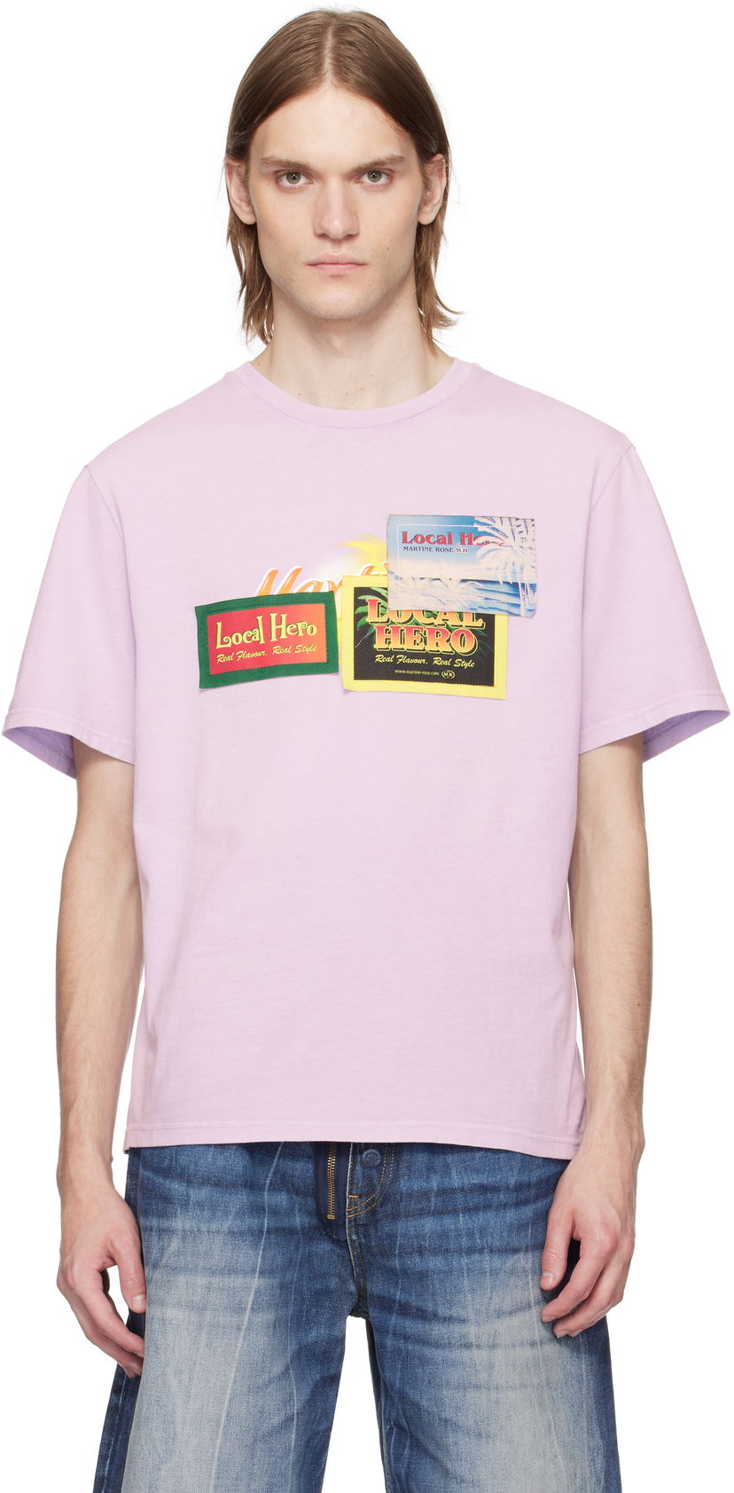 Majica kratkih rukava Martine Rose Martine Rose 'Local Hero' Graphic T-Shirt Ružičasta | 603JE03602F