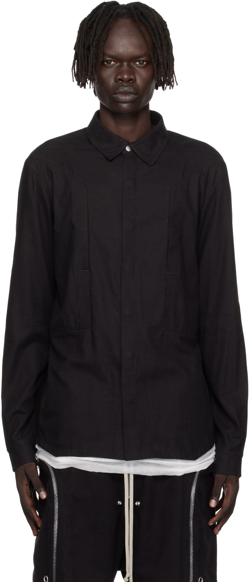 Košulja Rick Owens Rick Owens Concordians Fogpocket Shirt Crna | RU02E1237 FLW