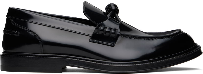 Tenisice i cipele Bottega Veneta Bottega Veneta Astaire Knotted Loafers Crna | 816611V2CM01000