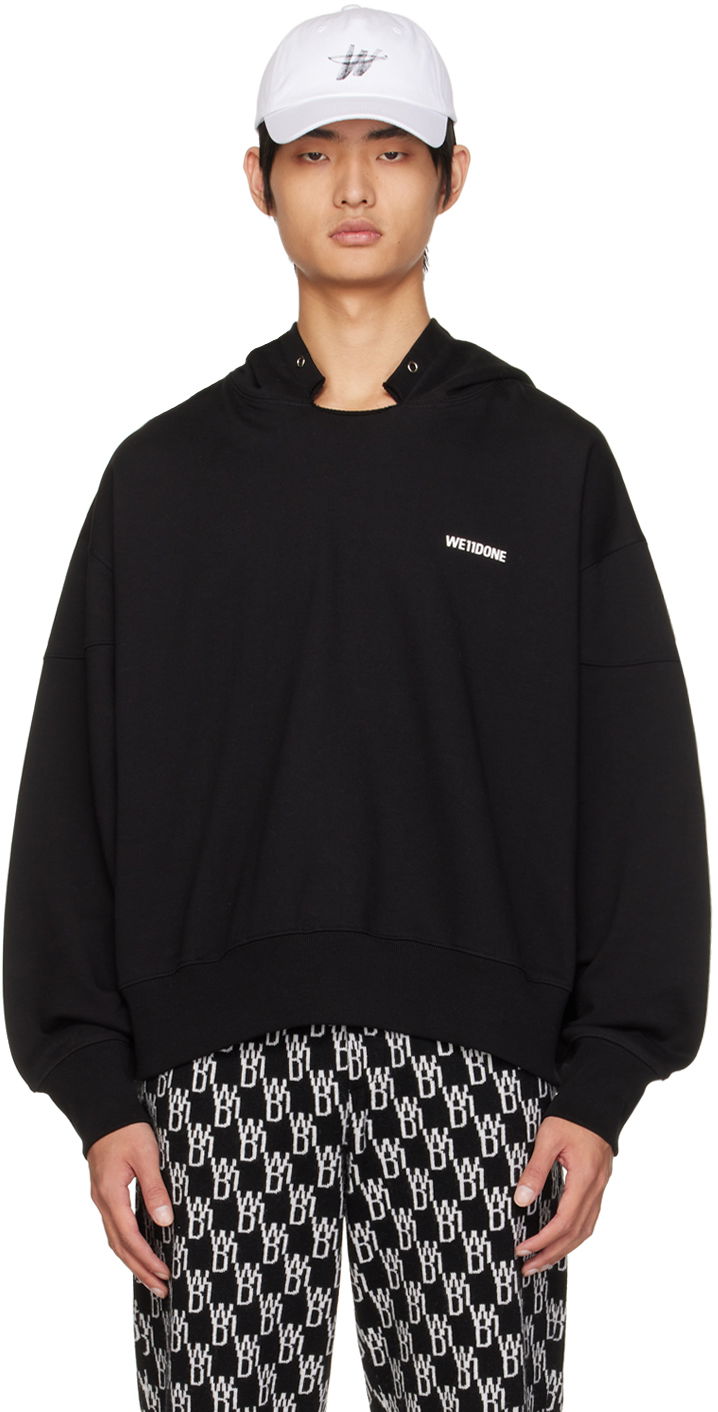 Dukserice We11done We11done Signature Hoodie Crna | WD-TH3-22-867-U-BK