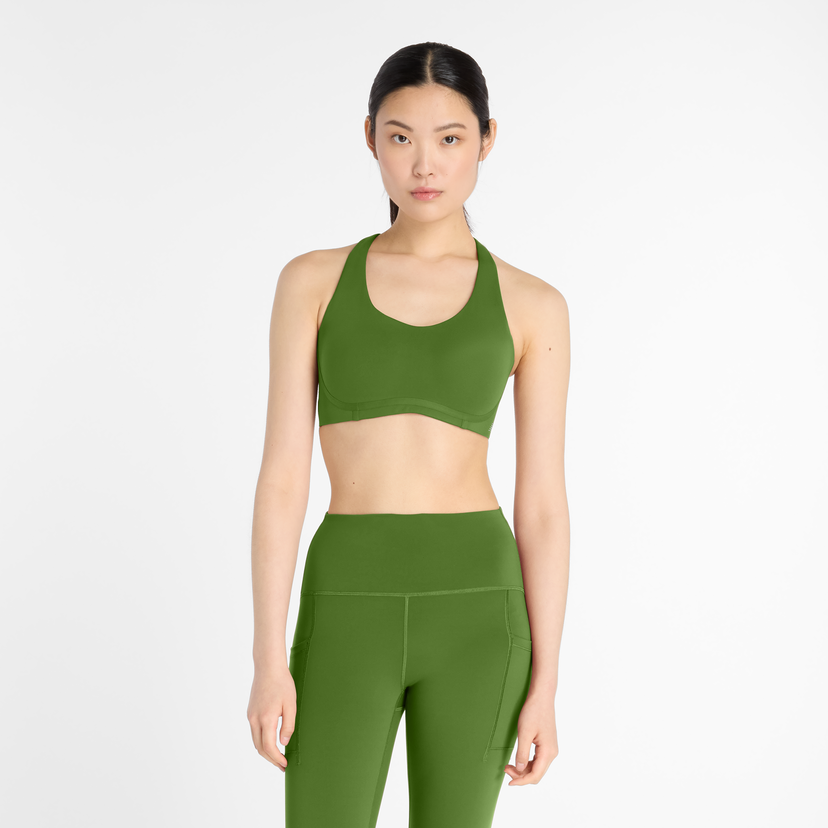 Grudnjak New Balance Halter Neck Sports Bra Zelena | NBWB51052AGN