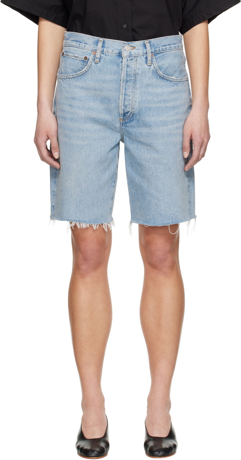 Kratke hlače AGOLDE AGOLDE 90's Distressed Denim Shorts Plava | A223-1206