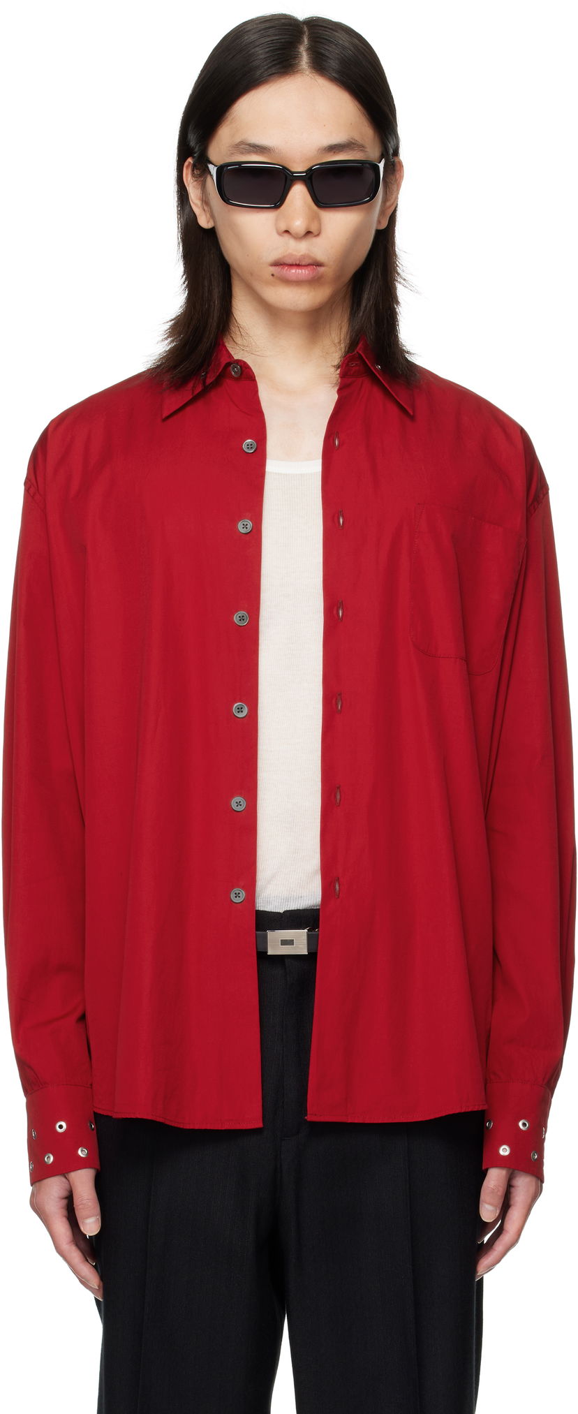 Košulja OUR LEGACY OUR LEGACY Above Shirt Crvena | M4252AL