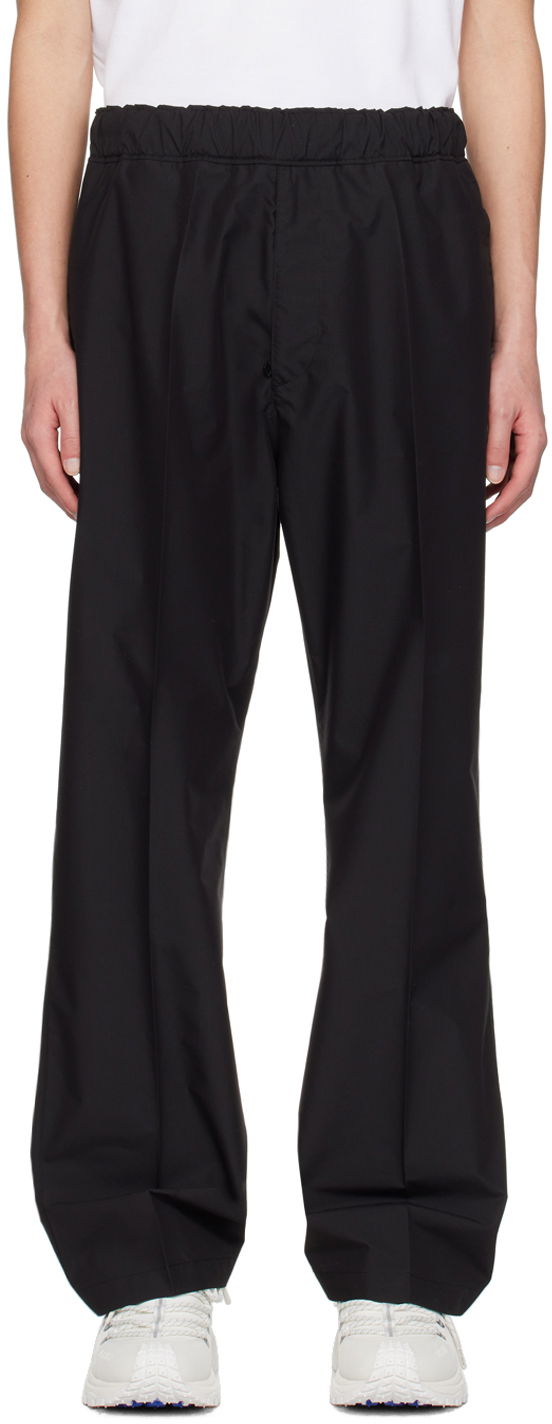 Hlače Moncler Black Patch Trousers Crna | J10912A00040597CT