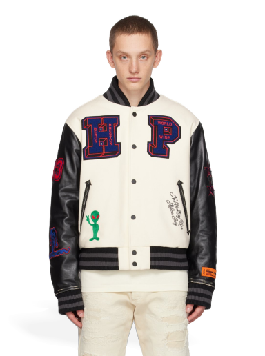 Jakna HERON PRESTON Varsity Bomber Jacket Bijela | HMEK001F23FAB0010425