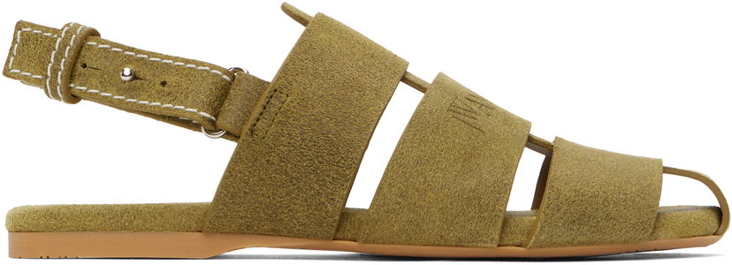 Odjeća JW Anderson JW Anderson Suede Fisherman Sandals Zelena | SN0084-LA0359