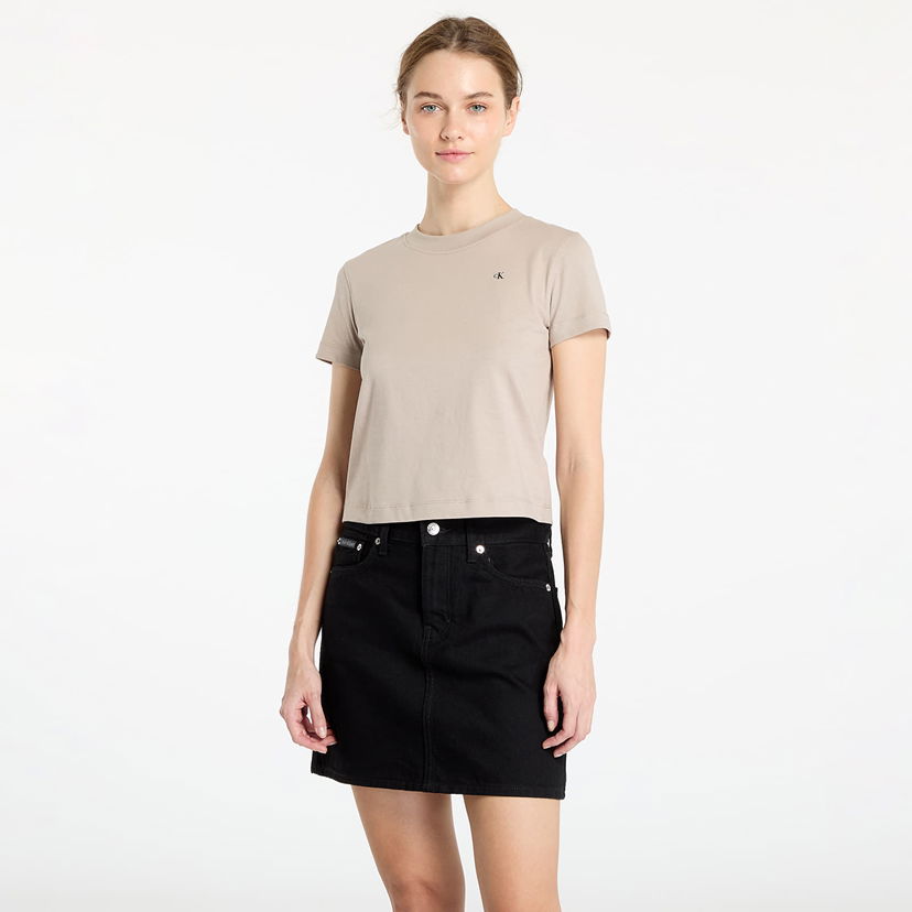 Majica kratkih rukava CALVIN KLEIN Stamp Back Graphic Tee Gray Bež | J20J225391 PCF