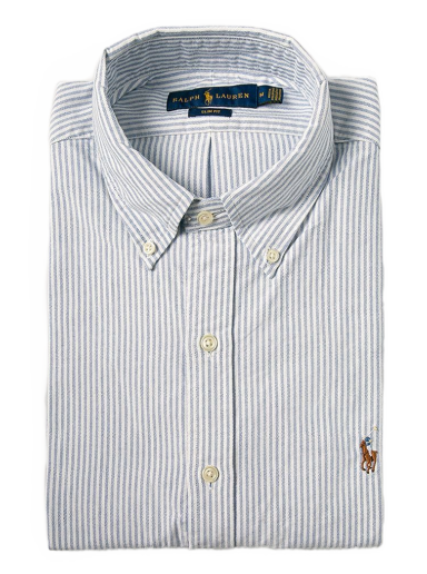 Košulja Polo by Ralph Lauren Striped Oxford Shirt Plava | 710549084009