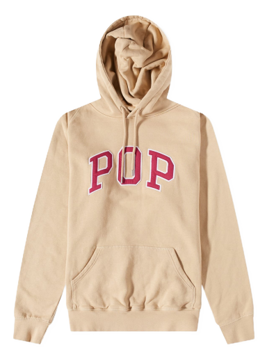 Dukserice Pop Trading Company Arch Popover Hoody Bež | POPSS23-01-007