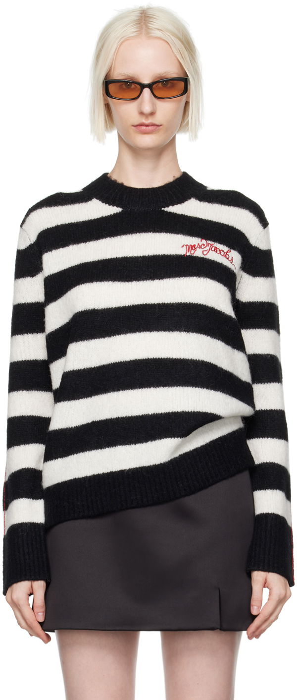 Džemper Marc Jacobs Marc Jacobs Striped Brushed Logo Sweater Višebojno | 2F4RTP061K07