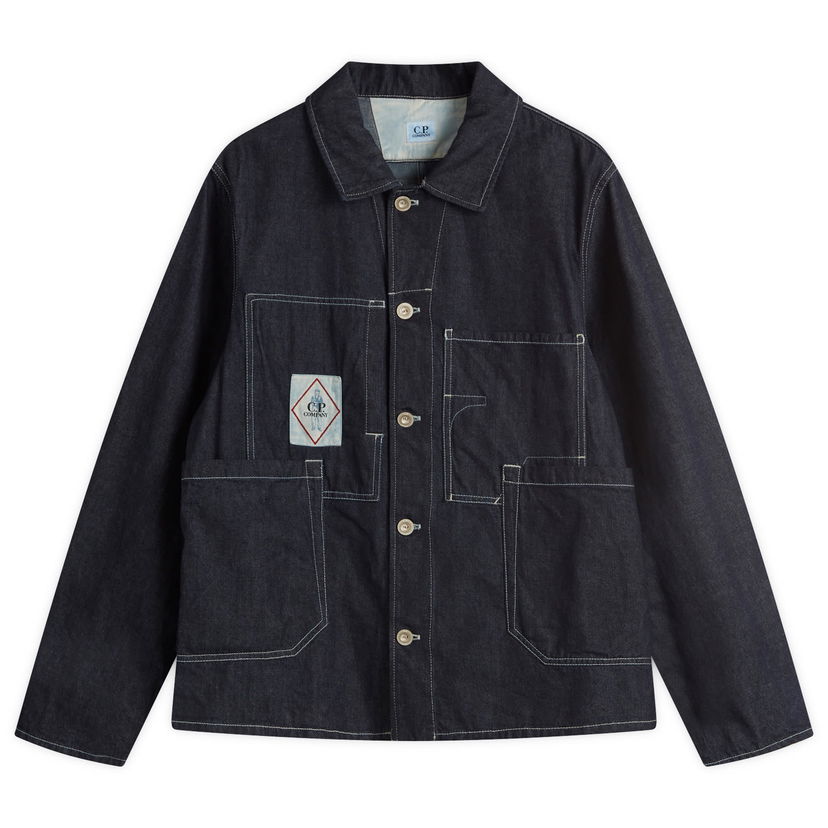 Jakna C.P. Company C.P. Company 3/1 Chore Denim Jacket, Size Large Plava | 18CMOW156A-110295W-D08