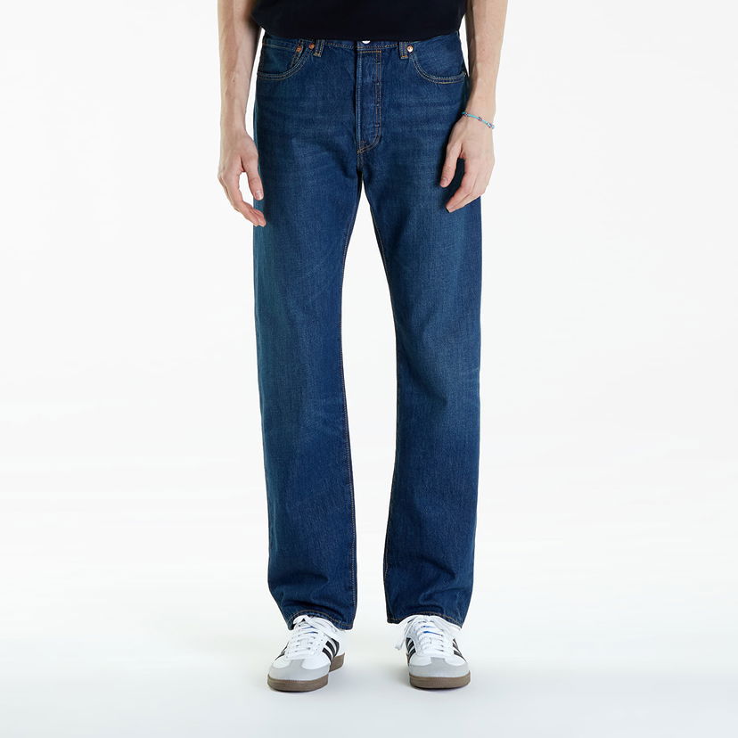 Hlače i traperice Levi's Pánské džíny ® 501® Original Jeans Modrá Tamnoplava | 00501-3522