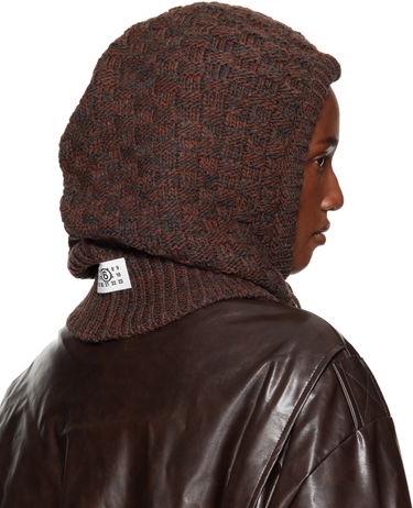 Šešir Maison Margiela MM6 Maison Margiela Wool Blend Knit Hood Smeđa | SH2TB0005 M13174, 2