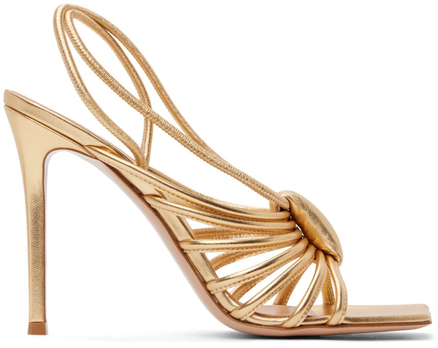 Tenisice i cipele Gianvito Rossi Hellen Square Toe Heeled Sandals Metalik | G32488-15RIC-NPS, 0