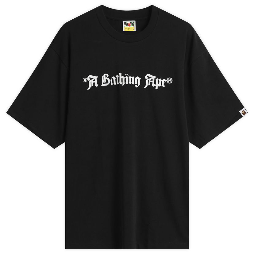 Majica kratkih rukava BAPE Gothic Logo T-Shirt Crna | 001TEL801325M-BLK