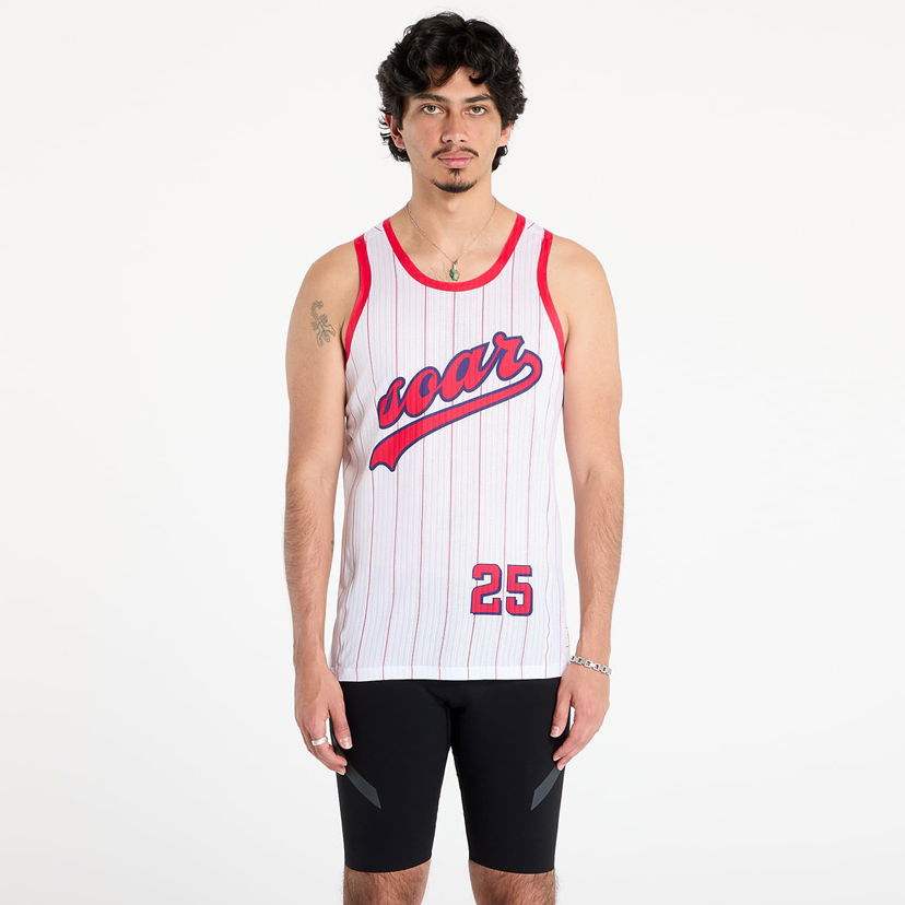 Majica bez rukava Soar Running SOAR American Race Vest Bijela | SS25-SV6M-WHI/RED