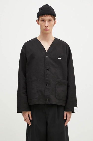 Džemper Neighborhood NEIGHBORHOOD Regular Fit V-Neck Cardigan Crna | 242SPNH.SHM05, 0