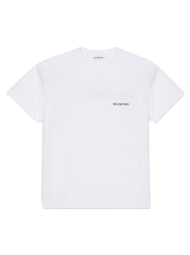 Majica kratkih rukava Balenciaga Large Fit T-shirt Bijela | 612965TIVG59040