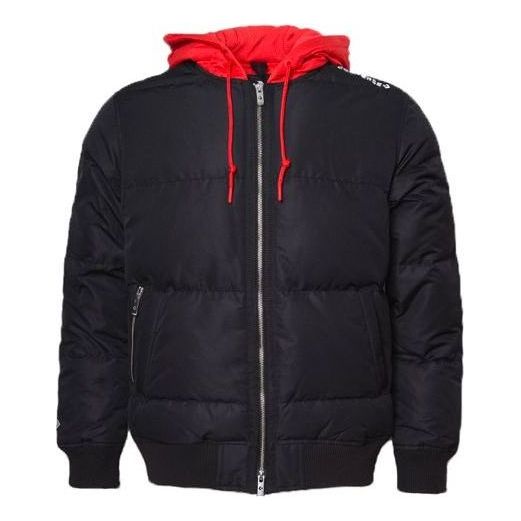 Pernata jakna Converse Down Bomber Jacket With Hood Crna | 10019992-A01