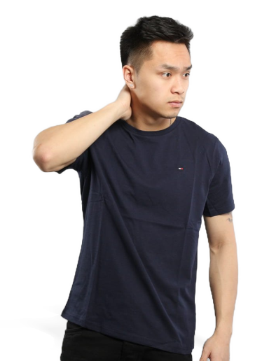 Majica kratkih rukava Tommy Hilfiger Cotton Tee Icon Tamnoplava | 2S87904671 416