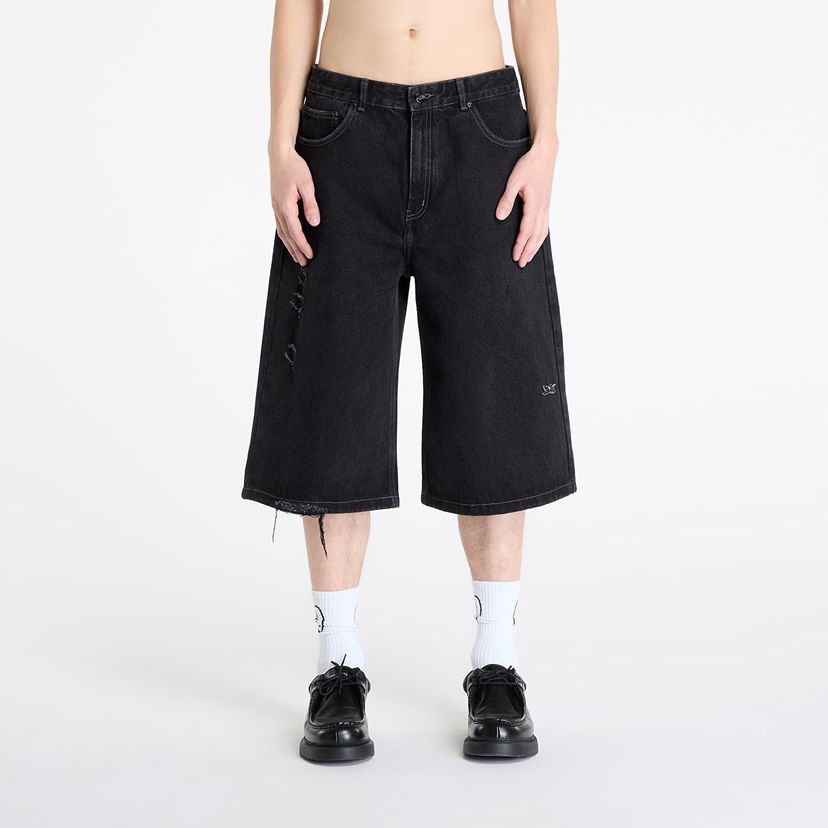 Kratke hlače Footshop FTSHP Walking Art II Jorts Crna | FTSHP_405