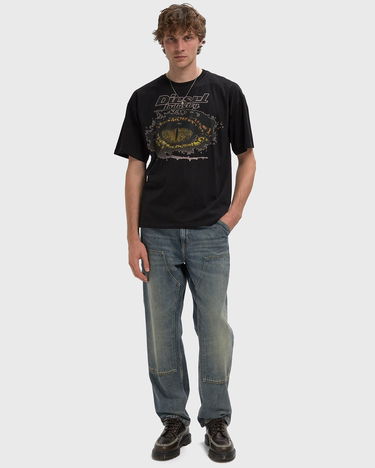 Majica kratkih rukava Diesel Diesel Industry Graphic T-Shirt Crna | A19640-0PLAT-9XX, 1