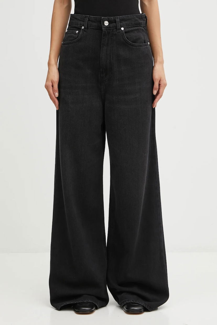 Jeans GANNI GANNI Soft Rigid Denim Baggy Crna | J1853