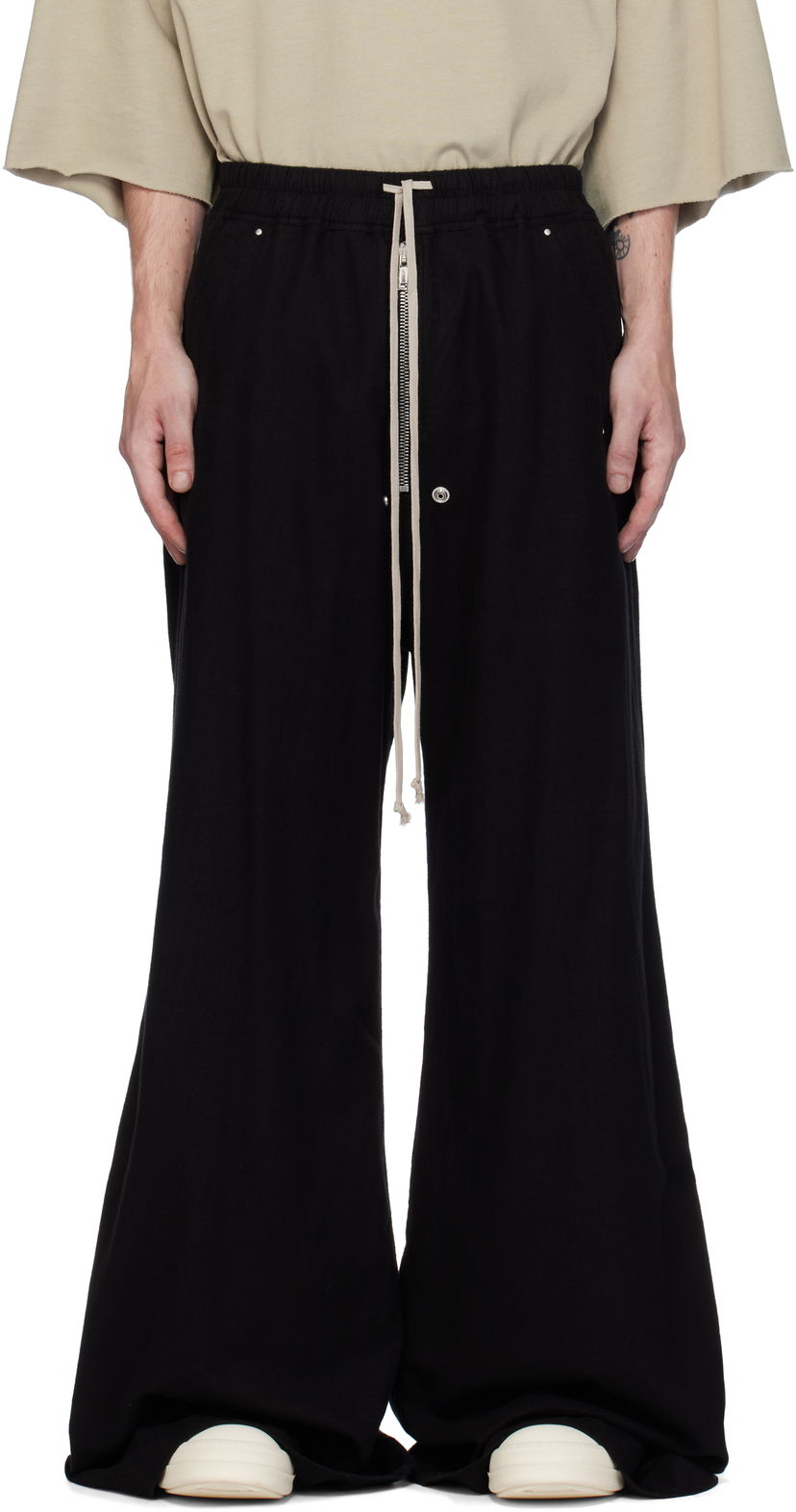 Hlače Rick Owens Geth Belas Trousers Crna | DU02D2378 CFL