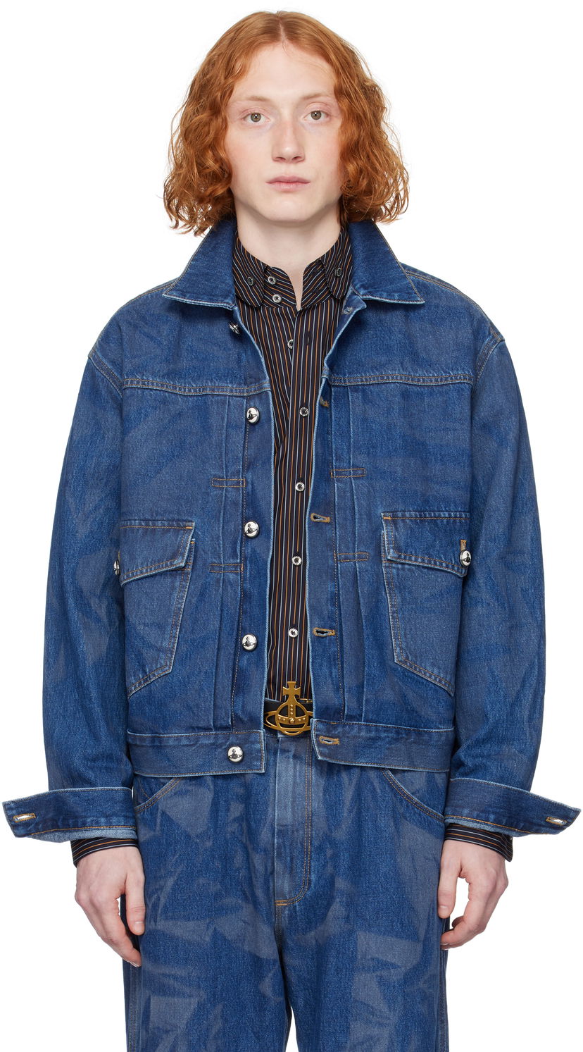 Jakna Vivienne Westwood Vivienne Westwood Marlene Denim Jacket Plava | 2801000E-W014L-